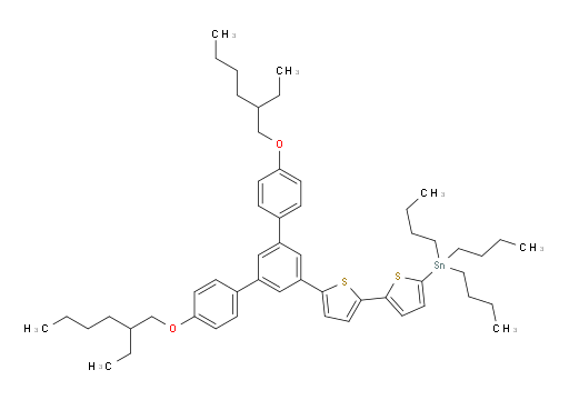(5'-(4,4''-bis((2-ethylhexyl)oxy)-[1,1':3',1''-terphenyl]-5'-yl)-[2,2'-bithiophen]-5-yl)tributylstannane