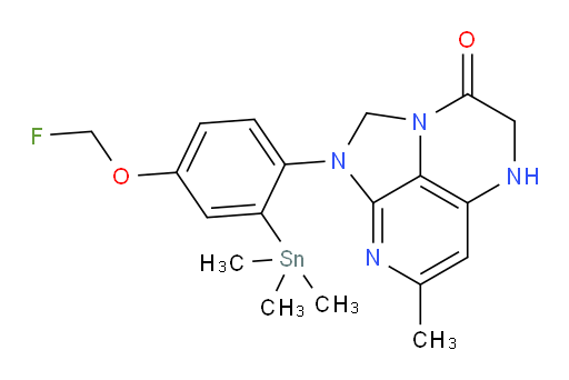1-(4-(fluoromethoxy)-2-(trimethylstannyl)phenyl)-7-methyl-4,5-dihydro-1H-1,2a,5,8-tetraazaacenaphthylen-3(2H)-one
