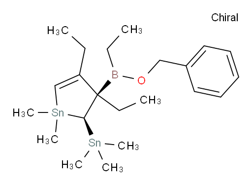(2S,3S)-3-((benzyloxy)(ethyl)boryl)-3,4-diethyl-1,1-dimethyl-2-(trimethylstannyl)-2,3-dihydro-1H-stannole