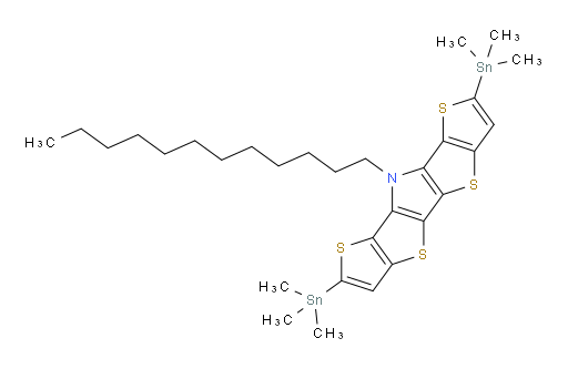 9-dodecyl-2,7-bis(trimethylstannyl)-9H-thieno[2',3':4,5]thieno[3,2-b]thieno[2',3':4,5]thieno[2,3-d]pyrrole