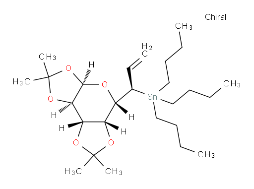 tributyl((R)-1-((3aR,5S,5aR,8aS,8bR)-2,2,7,7-tetramethyltetrahydro-3aH-bis([1,3]dioxolo)[4,5-b:4',5'-d]pyran-5-yl)allyl)stannane