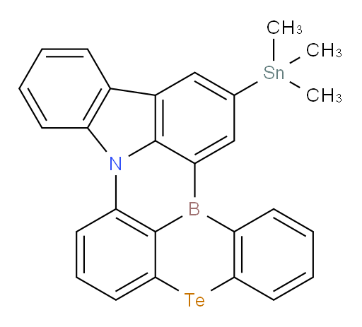 14-(三甲基锡基)-5-tellura-8b-氮杂-15b-bora苯并[a]萘并[1,2,3-hi]胆蒽