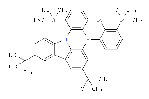 11,14-di-tert-butyl-4,8-bis(trimethylstannyl)-5-selena-8b-aza-15b-borabenzo[a]naphtho[1,2,3-hi]aceanthrylene