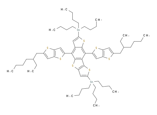 1,1′-[5,9-Bis[5-(2-ethylhexyl)thieno[3,2-b]thien-2-yl]dithieno[3,2-b:2′,3′-f][1]benzothiophene-2,7-diyl]bis[1,1,1-tributylstannane]