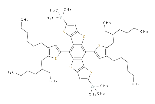 1,1′-[5,10-Bis[5-(2-ethylhexyl)-4-hexyl-2-thienyl]dithieno[2,3-d:2′,3′-d′]benzo[1,2-b:4,5-b′]dithiophene-2,7-diyl]bis[1,1,1-trimethylstannane]