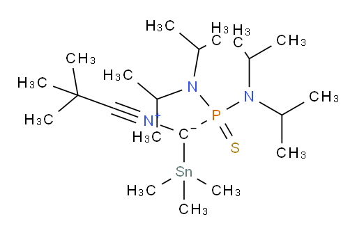 N-((双(二异丙基氨基)膦酰基ro硫基yl)(三甲基锡基)亚甲基)-2,2-二甲基丙-1-ide-1-iminium