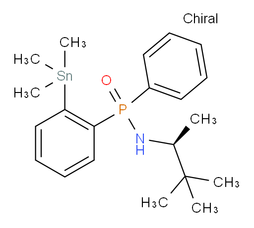 N-((S)-3,3-dimethylbutan-2-yl)-P-phenyl-P-(2-(trimethylstannyl)phenyl)phosphinic amide
