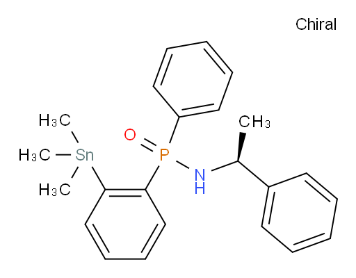 P-phenyl-N-((S)-1-phenylethyl)-P-(2-(trimethylstannyl)phenyl)phosphinic amide