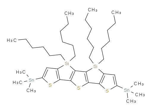 4,4,5,5-Tetrahexyl-4,5-dihydro-2,7-bis(trimethylstannyl)bisthieno[2′,3′:4,5]silolo[3,2-b:2′,3′-d]thiophene