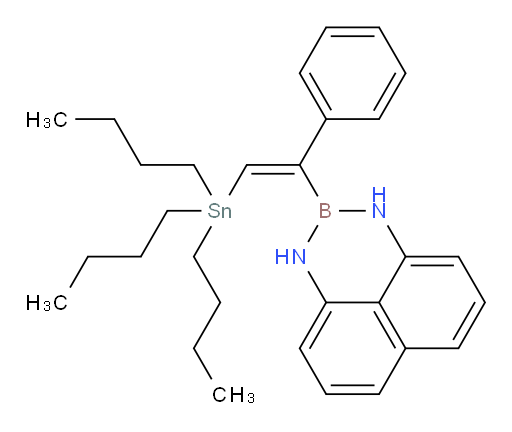 (E)-2-(1-phenyl-2-(tributylstannyl)vinyl)-2,3-dihydro-1H-naphtho[1,8-de][1,3,2]diazaborinine