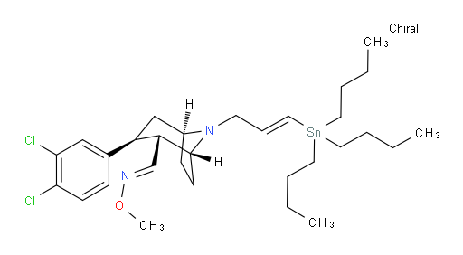 (E)-3-(3,4-dichlorophenyl)-8-((E)-3-(tributylstannyl)allyl)-8-azabicyclo[3.2.1]octane-2-carbaldehyde O-methyl oxime