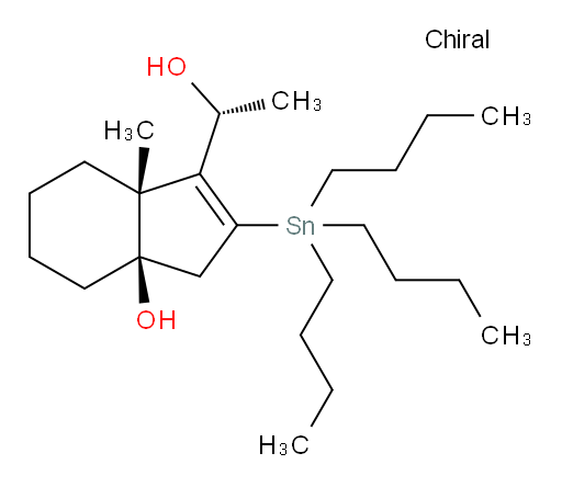 (3aR,7aR)-3-((R)-1-hydroxyethyl)-3a-methyl-2-(tributylstannyl)-3a,4,5,6,7,7a-hexahydro-1H-inden-7a-ol