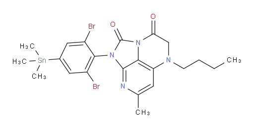 5-butyl-1-(2,6-dibromo-4-(trimethylstannyl)phenyl)-7-methyl-4,5-dihydro-1H-1,2a,5,8-tetraazaacenaphthylene-2,3-dione