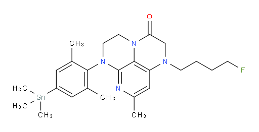 6-(2,6-dimethyl-4-(trimethylstannyl)phenyl)-1-(4-fluorobutyl)-8-methyl-1,2,5,6-tetrahydro-1,3a,6,7-tetraazaphenalen-3(4H)-one