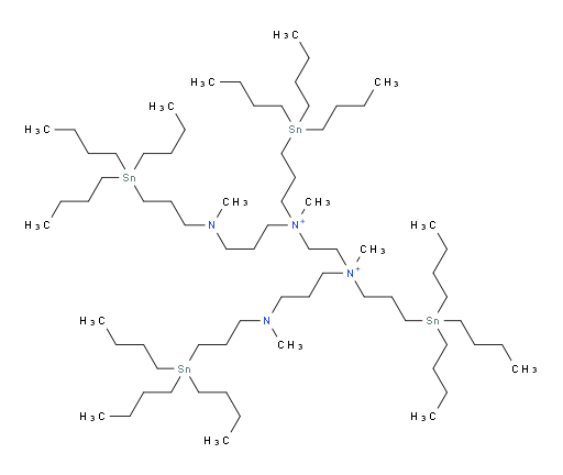 N1,N2-dimethyl-N1,N2-bis(3-(methyl(3-(tributylstannyl)propyl)amino)propyl)-N1,N2-bis(3-(tributylstannyl)propyl)ethane-1,2-diaminium