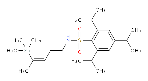(Z)-2,4,6-三异丙基-N-(4-(三甲基锡基)戊-3-烯-1-基)苯磺酰胺