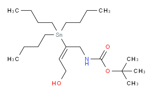 (E)-叔丁基 (4-羟基-2-(三丁基锡基)丁-2-烯-1-基)氨基甲酸酯