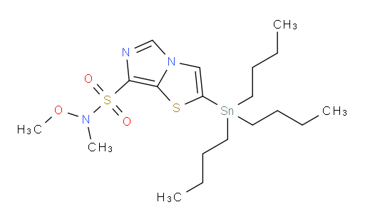 N-甲氧基-N-甲基-2-(三丁基锡基)咪唑并[5,1-b]噻唑-7-磺酰胺
