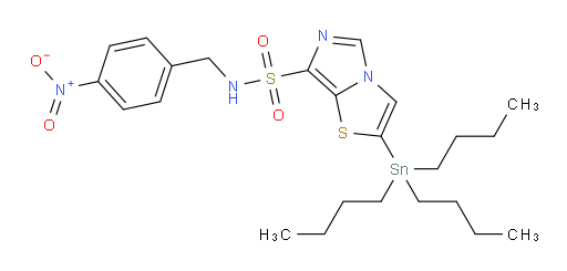 N-(4-硝基苄基)-2-(三丁基锡基)咪唑并[5,1-b]噻唑-7-磺酰胺