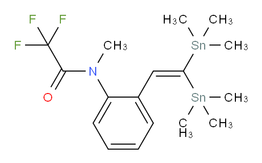N-(2-(2,2-双(三甲基锡基)乙烯基)苯基)-2,2,2-三氟-N-甲基乙酰胺