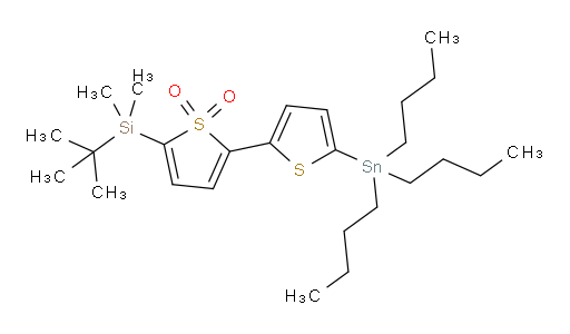 5-(叔丁基二甲基硅烷基)-5'-(三丁基锡基)-[2,2'-联噻吩] 1,1-二氧化物