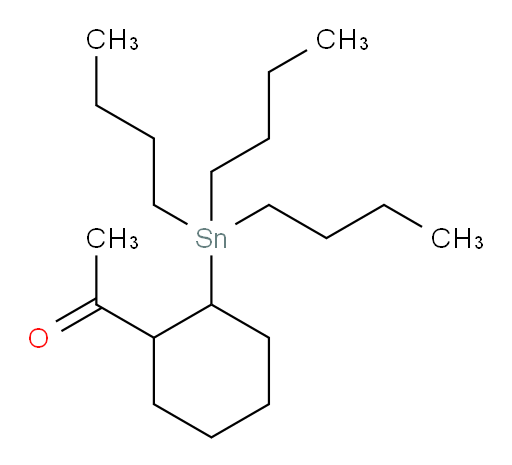 1-(2-(三丁基锡基)环己基)乙酮