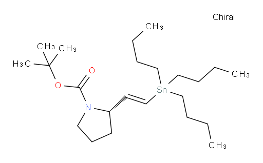 (S,E)-叔丁基 2-(2-(三丁基锡基)乙烯基)吡咯烷-1-甲酸酯
