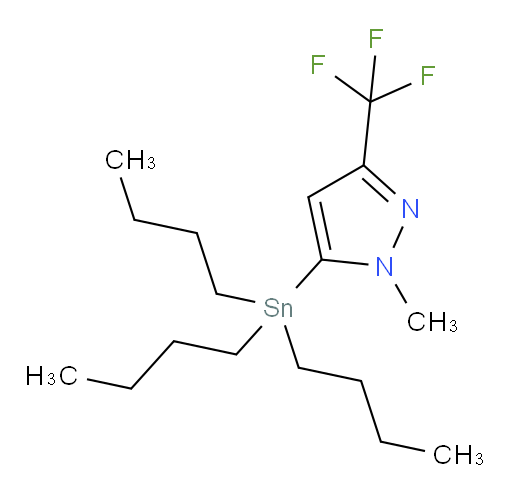 1-甲基-5-(三丁基锡基)-3-(三氟甲基)-1H-吡唑