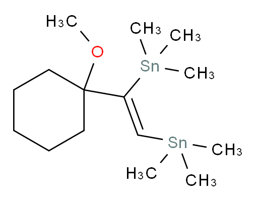 (Z)-(1-(1-甲氧基环己基)乙烯-1,2-二基)双(三甲基锡烷)
