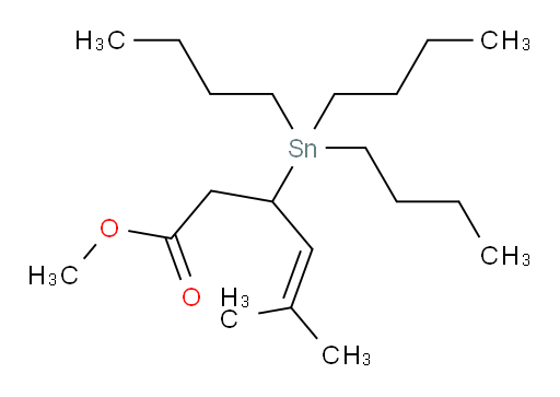 甲基 5-甲基-3-(三丁基锡基)己-4-烯酸酯