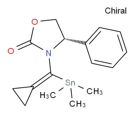(S)-3-(环丙亚基(三甲基锡基)甲基)-4-苯基噁唑烷-2-酮
