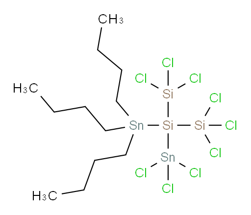 1,1,1-三丁基-3,3,3-三氯-2,2-双(三氯硅烷基)二锡杂硅烷
