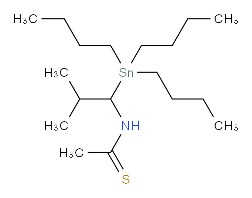 N-(2-甲基-1-(三丁基锡基)丙基)硫代乙酰胺