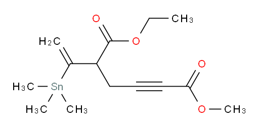6-乙基 1-甲基 5-(1-(三甲基锡基)乙烯基)己-2-炔e二酸酯