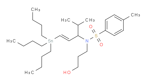 (E)-N-(3-羟基丙基)-4-甲基-N-(4-甲基-1-(三丁基锡基)戊-1-烯-3-基)苯磺酰胺