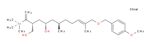 (2R,4S,6R,E)-11-((4-methoxybenzyl)oxy)-6,10-dimethyl-2-(1-(trimethylstannyl)vinyl)undec-9-ene-1,4-diol