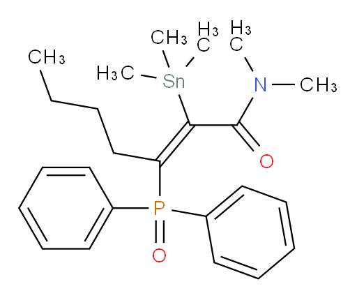 (E)-3-(diphenylphosphoryl)-N,N-dimethyl-2-(trimethylstannyl)hept-2-enamide