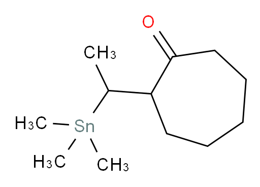 2-(1-(trimethylstannyl)ethyl)cycloheptanone