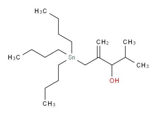 4-methyl-2-((tributylstannyl)methyl)pent-1-en-3-ol