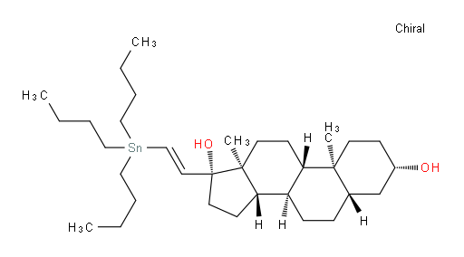 (3S,5S,8R,9S,10S,13S,14S,17R)-10,13-dimethyl-17-((E)-2-(tributylstannyl)vinyl)hexadecahydro-1H-cyclopenta[a]phenanthrene-3,17-diol