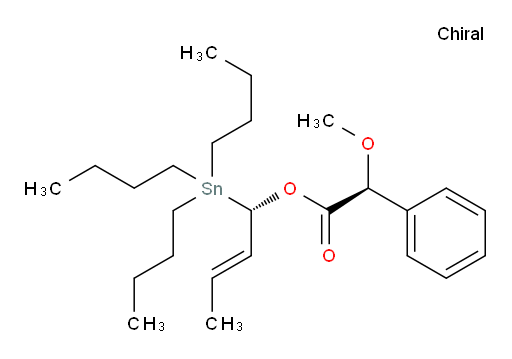 (S)-(S,E)-1-(tributylstannyl)but-2-en-1-yl 2-methoxy-2-phenylacetate