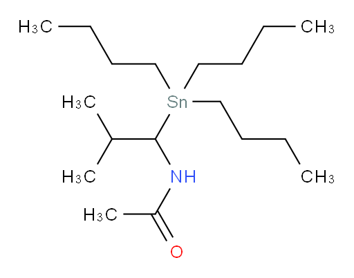 N-(2-甲基-1-(三丁基锡基)丙基)乙酰胺