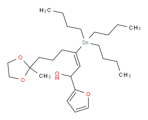 (E)-1-(呋喃-2-基)-6-(2-甲基-1,3-二氧杂环戊烷-2-基)-3-(三丁基锡基)己-2-烯-1-醇