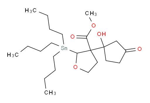 甲基 3-(1-羟基-3-氧代环戊基)-2-(三丁基锡基)四氢呋喃-3-甲酸酯