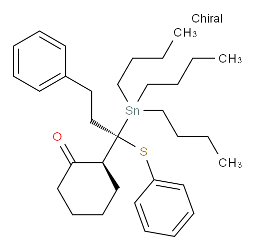 (S)-2-((R)-3-苯基-1-(苯基硫基)-1-(三丁基锡基)丙基)环己酮