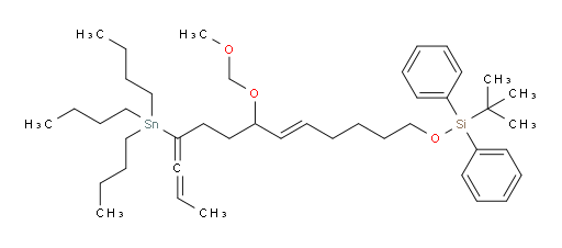 (E)-14,14-dimethyl-13,13-diphenyl-5-(3-(tributylstannyl)hexa-3,4-dien-1-yl)-2,4,12-trioxa-13-silapentadec-6-ene