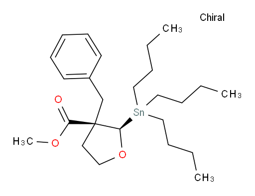 (2R,3S)-甲基 3-苄基-2-(三丁基锡基)四氢呋喃-3-甲酸酯