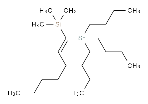 (Z)-三甲基(1-(三丁基锡基)庚-1-烯-1-基)硅烷
