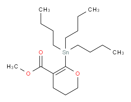 甲基 6-(三丁基锡基)-3,4-二氢-2H-吡喃-5-甲酸酯