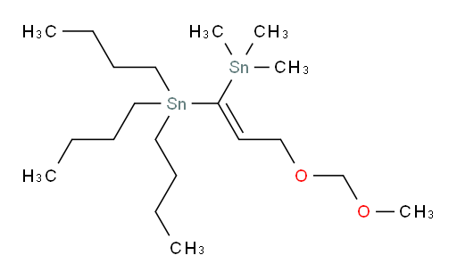 (E)-三丁基(3-(甲氧基甲氧基)-1-(三甲基锡基)丙烯-1-基)锡烷